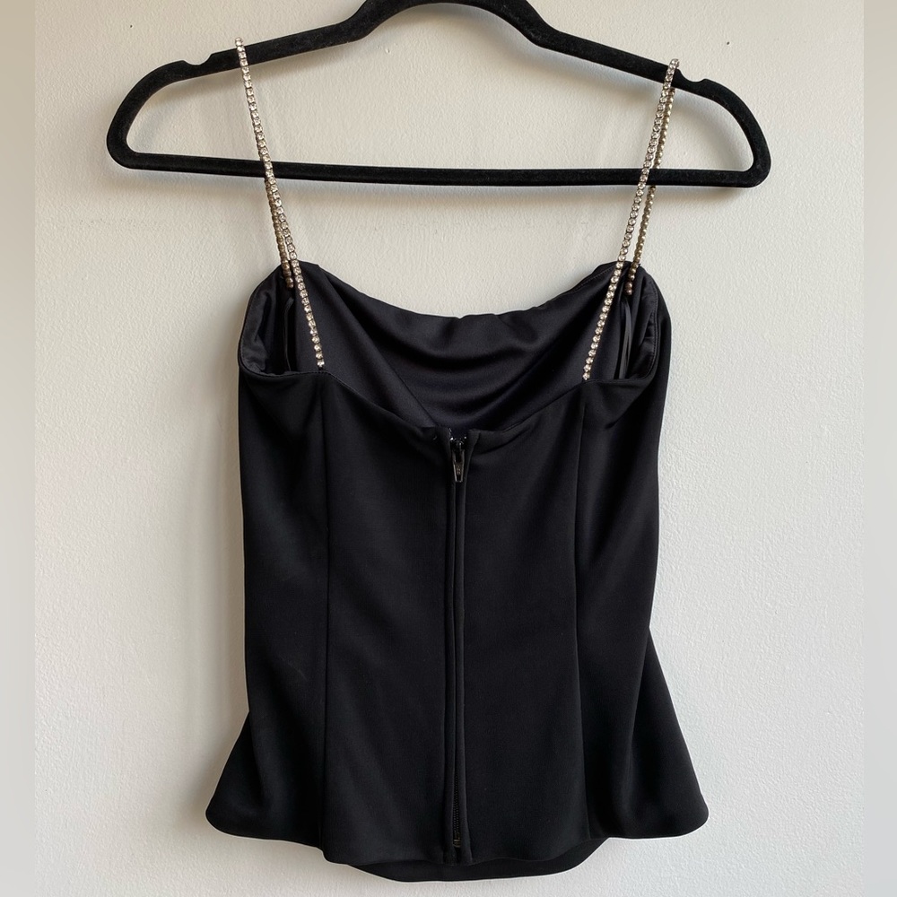 Vintage Y2K Style JS Collections Rhinestone Strap Tank Top - Picture 3 of 9
